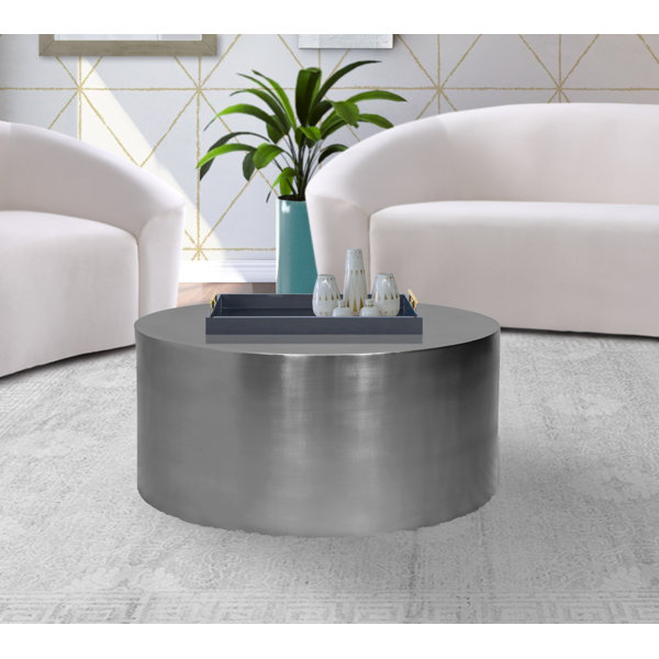 Round Silver Coffee Tables You'll Love | Wayfair